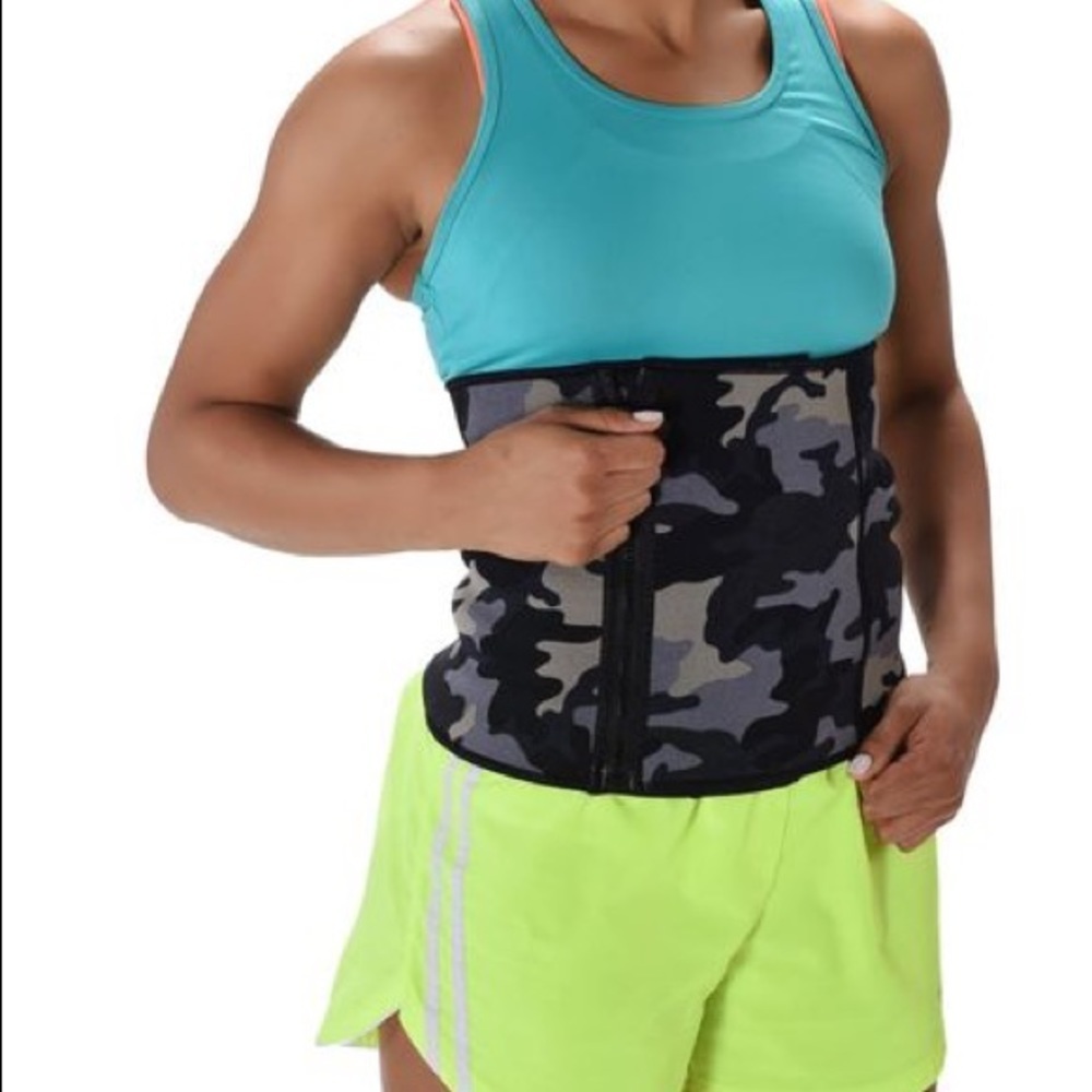 Adjustable Zipper Waist Trimmer - Durable Neoprene Fabric L/XL 36"-44"
